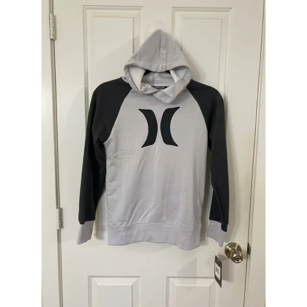 Hurley Boys Hoodie Size‎ Medium Gray & Black New With Tags
